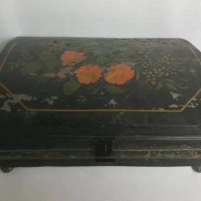 Hand Painted Wooden Chest 