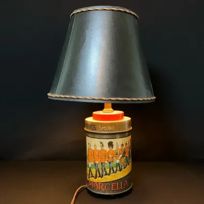 Marcella Cigar Tin Canister Lamp