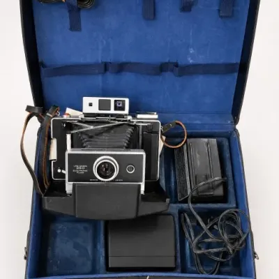 Polaroid Land Camera With Case and Accessories