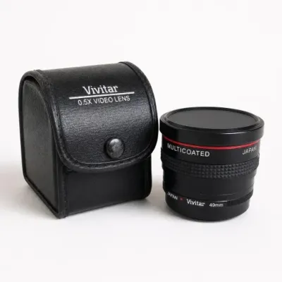 Vivitar 0.5X Video Lens With Case