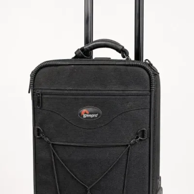 Black Lowepro Rolling Camera Case