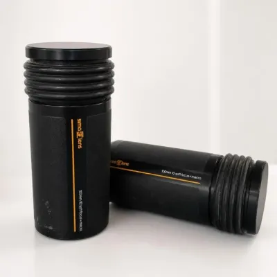 Pair of Black Camera Lens Cases