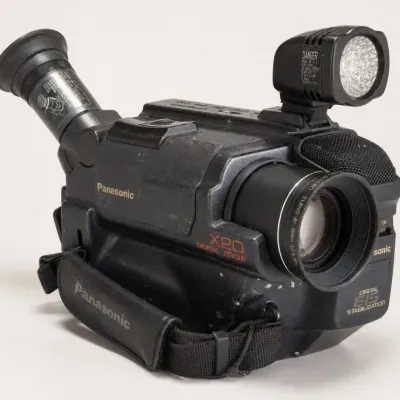 Panasonic Video Camera With Light Attachment