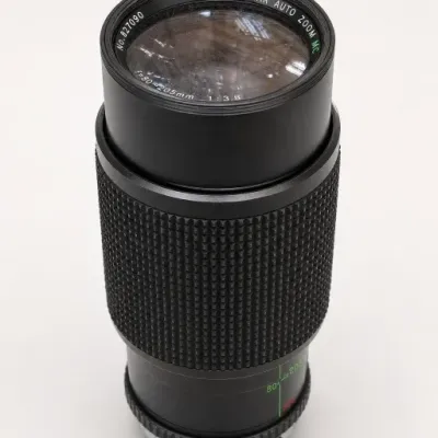 Black Camera Zoom Lens