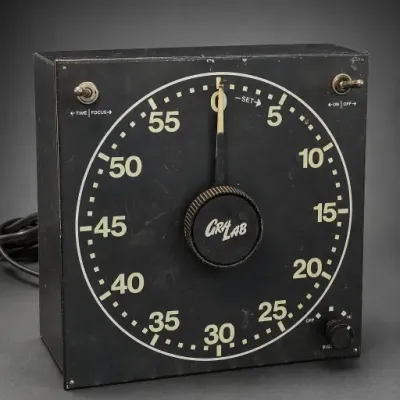 GraLab Black Analog Timer