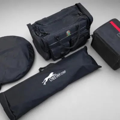 Assorted Black Camera and Lighting Gear Bags