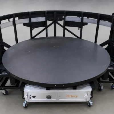 Large Black Motorized Photography Turntable