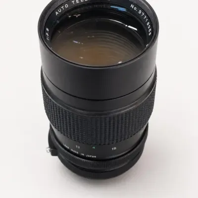Black Auto Telephoto Camera Lens