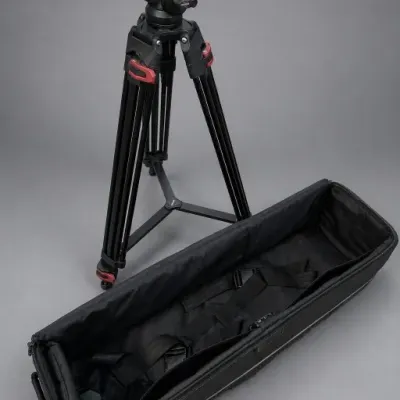 Black Camera Tripod With Soft Carry Case