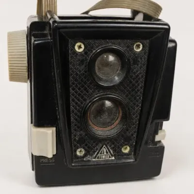 Black Twin-Lens Box Camera
