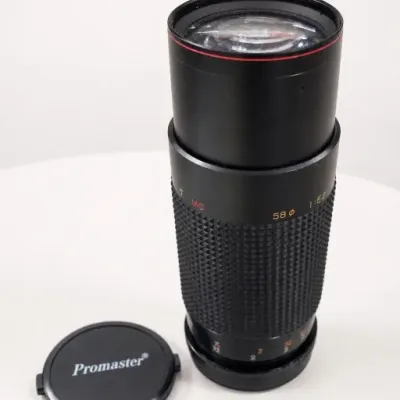 Black Camera Lens With Promaster Cap