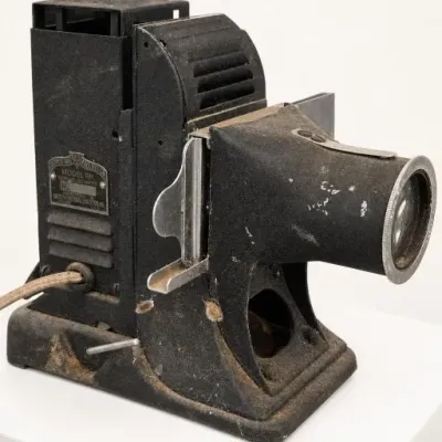 Black Metal Slide Projector