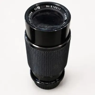 Black Camera Zoom Lens