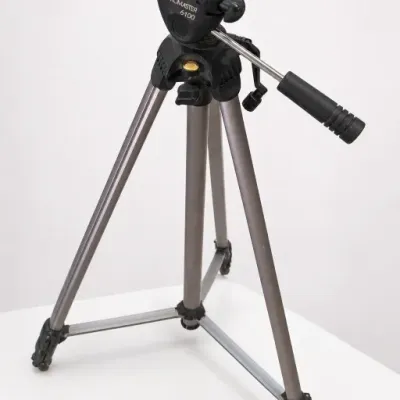 Black and Silver Camera Tripod