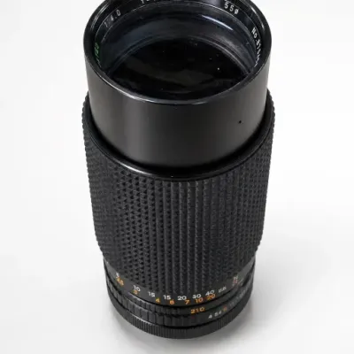 Black Camera Zoom Lens