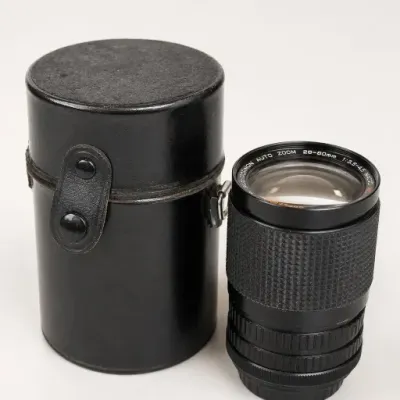 Camera Zoom Lens With Black Case