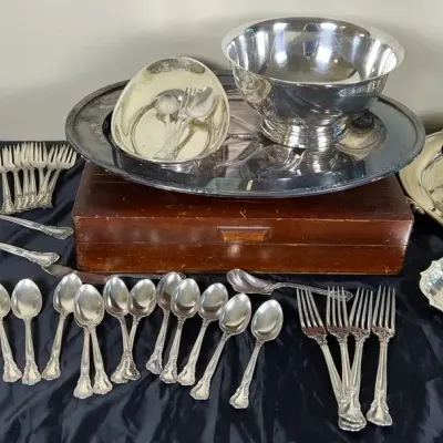 Gorham Sterling Silver, And Other Silver Plated Serving Pieces