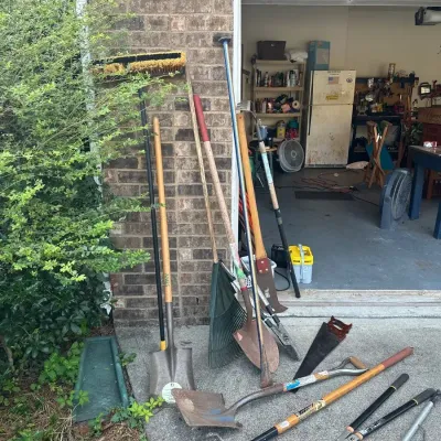 Lawn Tool, Hand saw, and Rakes