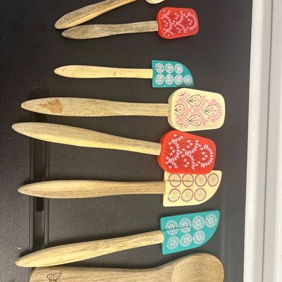Sale Photo Thumbnail #417: 8 wooden utensils