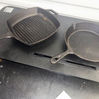 Sale Photo Thumbnail #453: 2 skillets 
10.5”
10”