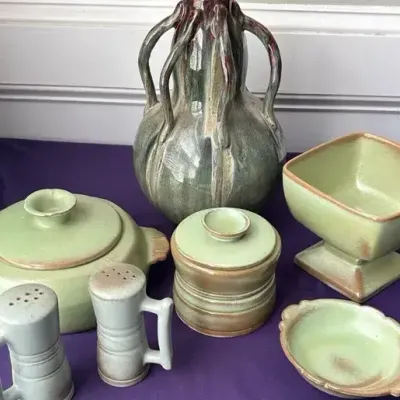Vintage Prairie Green Frankoma Pottery & More