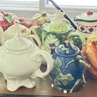 Large Lot of Decorative Ceramic Teapots — Villeroy & Boch, Arthur Wood, & More