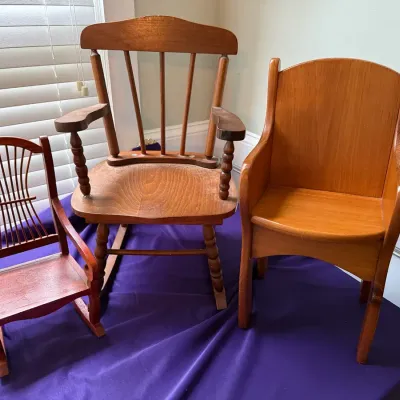 Small Wooden Chairs Lot