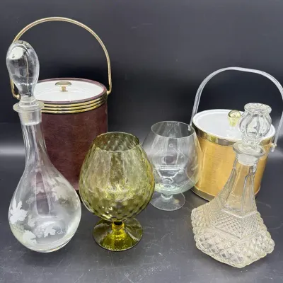 Vintage Bar And Glass Lot