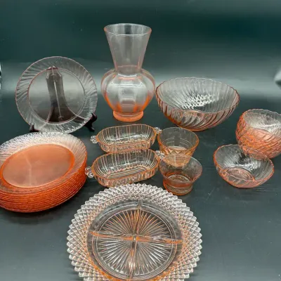 Vintage Pink Glassware