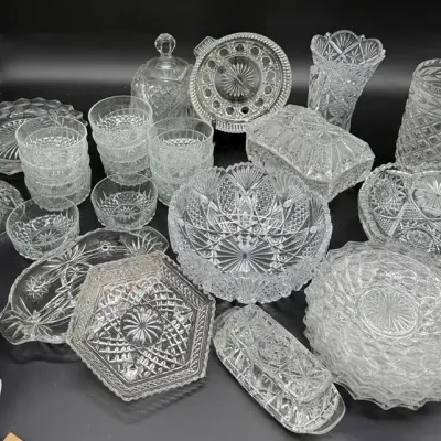 Giant Crystal And Glass Lot.