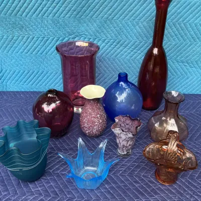 Red & Blue Hue Glassware
