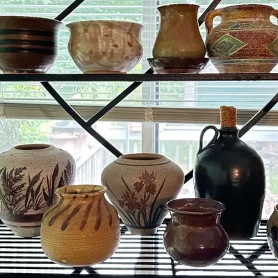 Pottery Collection – Assorted Decorative Pottery Vases & Bowls