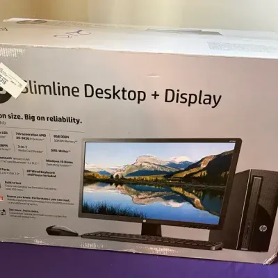 Hp Slimline Desktop And Display 