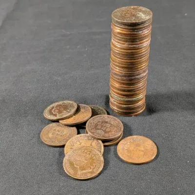 Roll Of Fifty Indian Head Cents