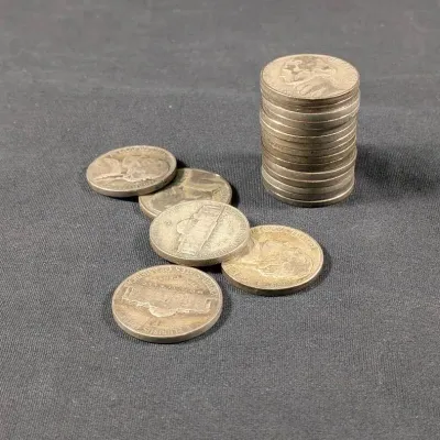 1/2 Roll (20) Silver Wartime Jefferson Nickels - Great Silver Investment 