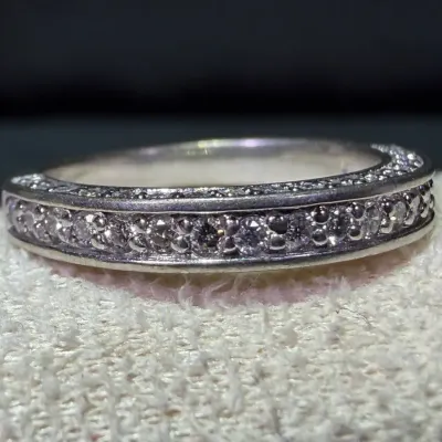 NAGL Certified - 14k White Gold Diamond Ring 