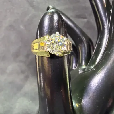 NAGL Certified - 14k Yellow Gold Diamond Ring 