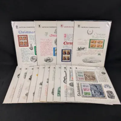 (15) Collectible USPS American Commemorative Stamp Panels - All Sealed, New