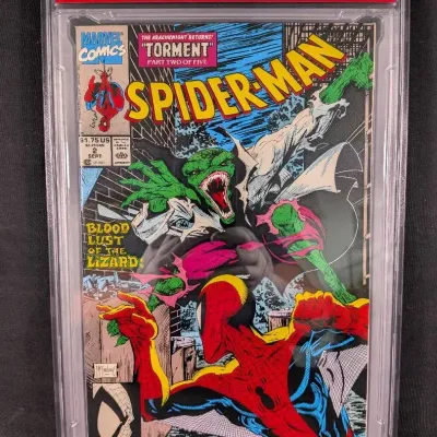 1990 Spiderman #2 Comic - High Grade 9.6 By PSA