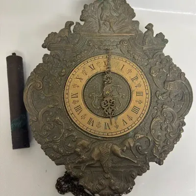 Antique German “Telleruhr” Wall Clock