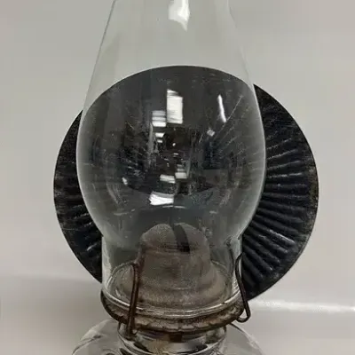 Antique Queen Mary Style Oil Lamp #1