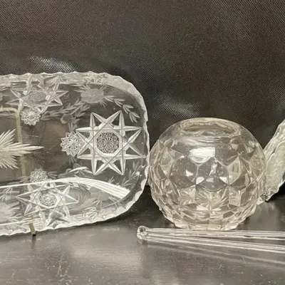 Glass Decor and Serving Dishes Assortment