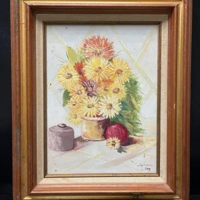 “Wynona Day” Framed and Signed Oil Painting