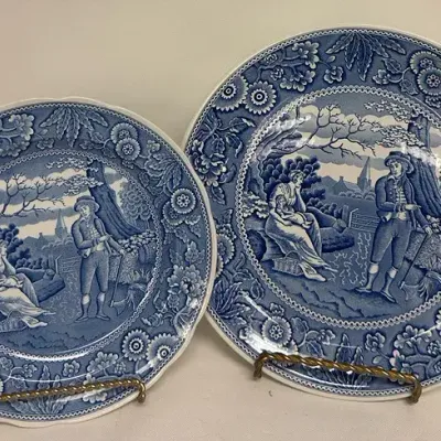 “Spode” Blue Room Collection Plates