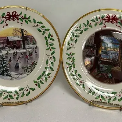 “Lenox” Holiday Plates #1