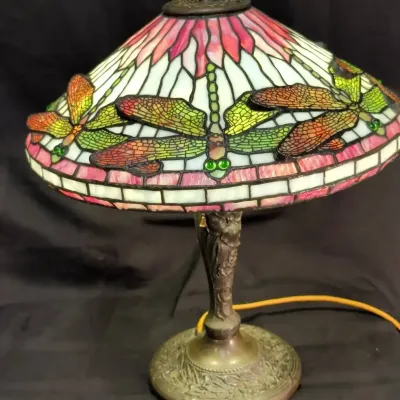 Vintage Tiffany Style Table Lamp 