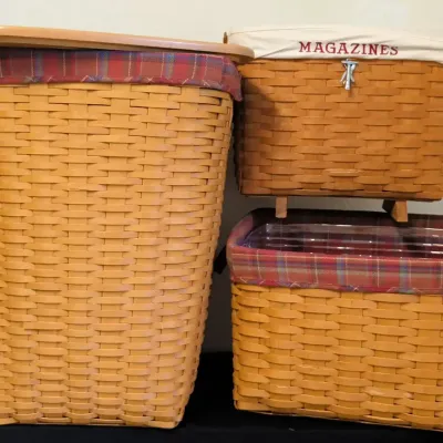 Household Longaberger Storage Baskets 