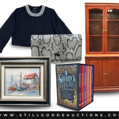 Sale Photo Thumbnail #7: Artwork, Sterling silver, jewelry, furniture, antiques, lighting, designer handbags, tools, Louis Icart prints, antique coins, Keurig, vintage Little Golden Books, pet supplies, milk glass, Oreck vacuum cleaner, garden art, Department 56 houses, camping s