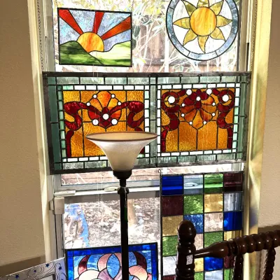 stained glass bedroom