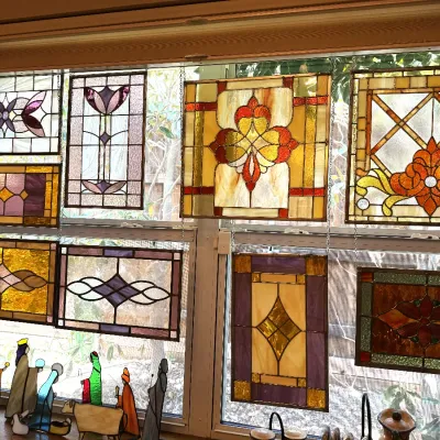 stained glass kitchen
